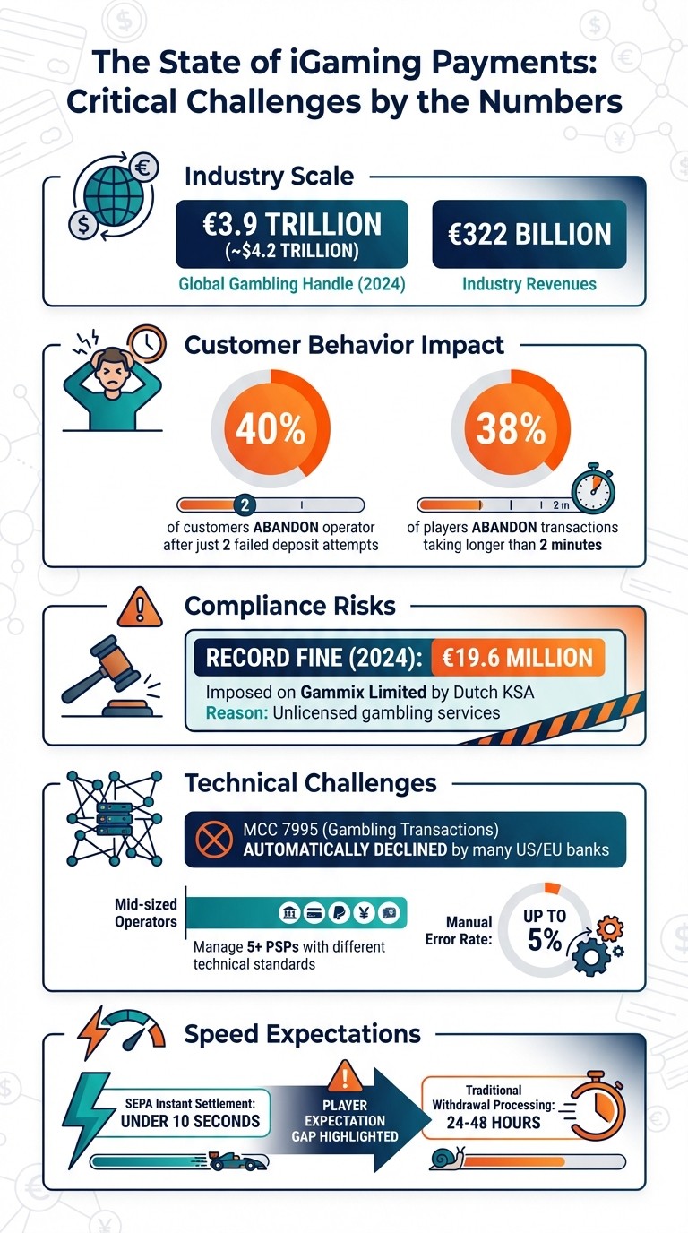 iGaming Payment Challenges: Key Statistics and Industry Impact