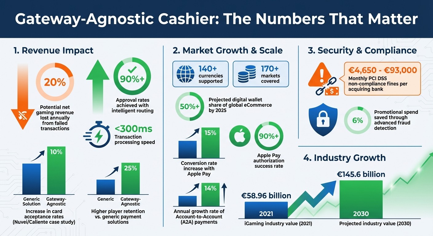 Gateway-Agnostic Cashier Benefits: Key Statistics for iGaming Operators