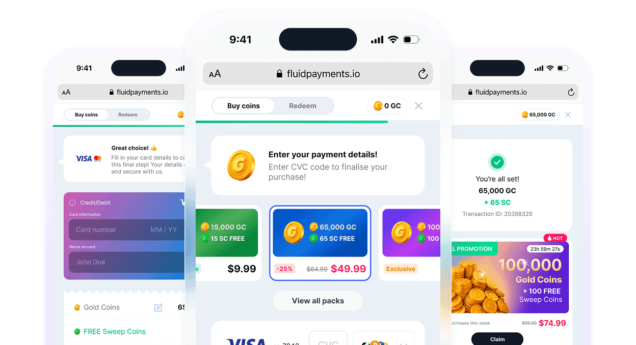 Fluid Sweepstakes product screenshot
